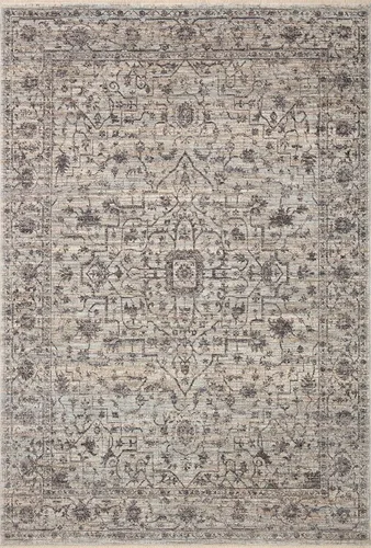 Miniatura 3 de Loloi II Sorrento Collection SOR-01 - Alfombra decorativa, 2'-0" x 3'-0", Mist/Carbón Niebla / Carbón vegetal