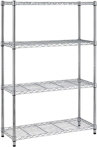 Estantería de alambre de 14 pulgadas de profundidad x 36 pulgadas de ancho x 54 pulgadas de alto, estante de alambre de negocios NSF, estantes de