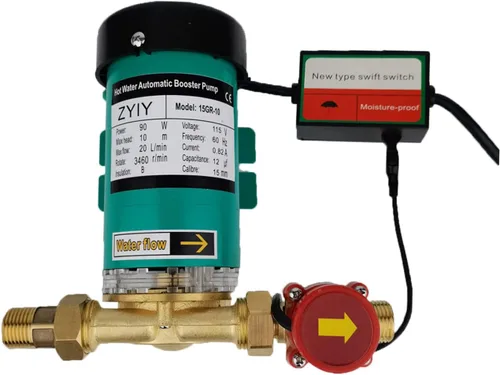 Bomba de presión de agua de 90 W 115 VCA 316 GPH Bomba automática de refuerzo de presión doméstica 3/4 pulgadas con interruptor de flujo de agua