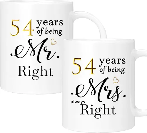 Miniatura 21 de Juego de 2 Tazas de Café del 11º Aniversario, Regalos de Boda del 11º Año Decoraciones de Aniversario para Parejas Padres Hombres Mujeres Marido
