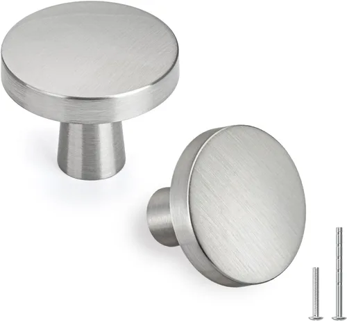 Miniatura 15 de Goldenwarm LS5310BK - Perillas de gabinete de cocina, estilo decorativo y moderno de color negro liso, para cajones y clósets, de 1.27 pulgadas