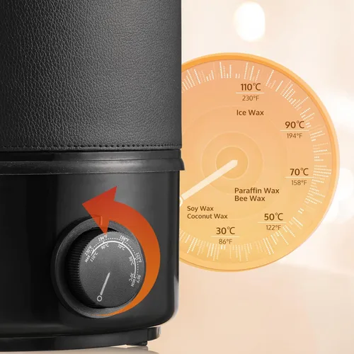 Miniatura 4 de OFFNOVA Derretidor de cera para hacer velas, olla de fusión eléctrica grande de cera de 10L con boquilla de núcleo de calefacción y pantalla