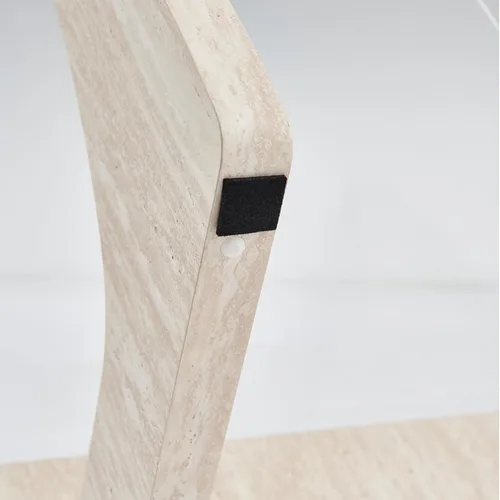 Miniatura 6 de Btrpily Mesa de centro de madera, moderna mesa de centro de mármol, contemporánea, elegante, muebles de alta gama para tu sala de estar