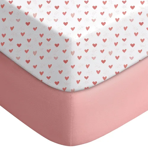 Miniatura 34 de Yoofoss Sábanas para cuna de bebé para niños y niñas, paquete de 2 sábanas bajeras para cuna estándar y colchón de niño pequeño, sábana de Zorro