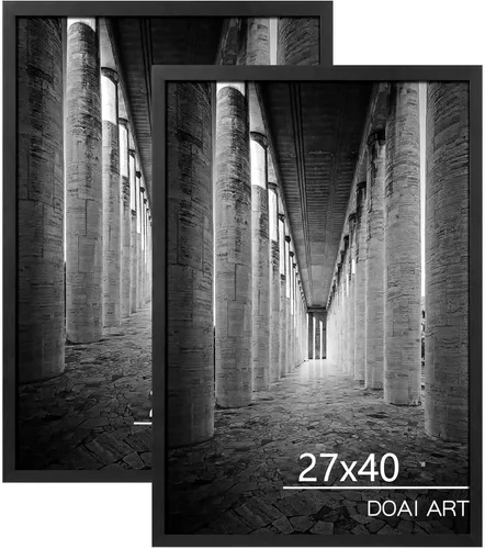 Miniatura 69 de DOAI ART Marco de póster de 16 x 20 pulgadas, paquete de 2 marcos de fotos de roble y veta de madera de 16 x 20 pulgadas para montaje en pared