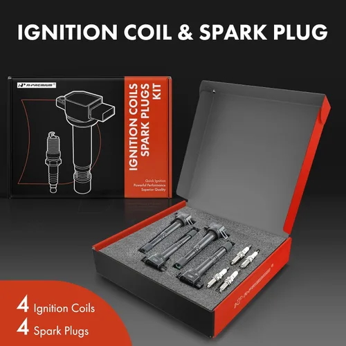 Miniatura 2 de A-Premium Juego de 4 paquetes de bobinas de encendido y bujías de iridio compatibles con Honda CR-V 2010-2014, Civic 2012-2015, Accord 2008-2012