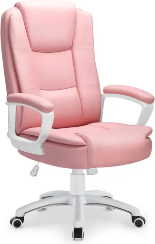 Miniatura 12 de LEMBERI Silla de Escritorio de Oficina, Silla Ejecutiva Gerencial Grande y Alta, Silla de Computadora con Respaldo Alto, Sillas Ergonómicas de Cuero