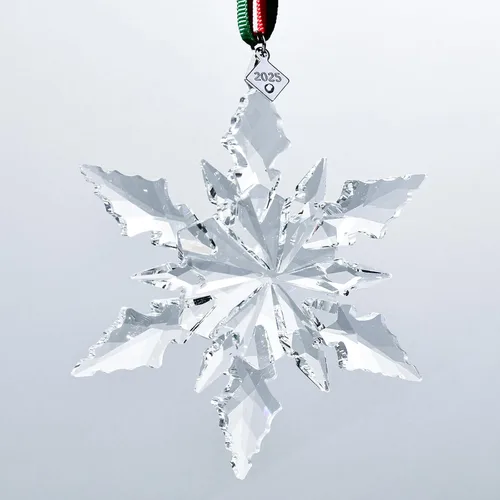 Miniatura 10 de Adorno de árbol de Navidad de edición Maxistal 2024, copo de nieve de cristal con estrella, adorno para árbol de Navidad, decoración para el hogar