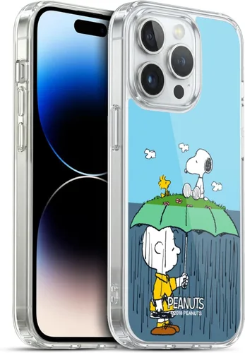 Miniatura 362 de Head Case Designs Funda de gel con licencia oficial de Peanuts Snoopy & Woodstock Halfs and Laughs [protección de grado militar] compatible