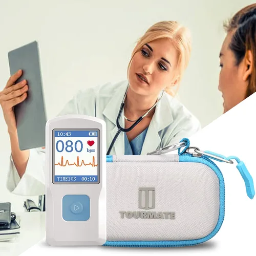 Miniatura 6 de Tourmate Reemplazo de la carcasa rígida para monitor de frecuencia cardíaca portátil ECG EMAY/CONTEC/SonoHealth