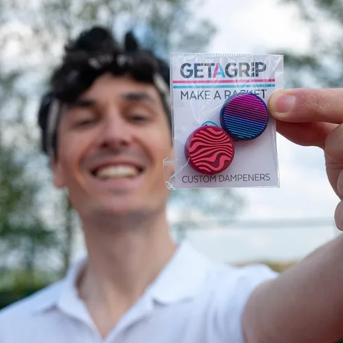 Miniatura 4 de Get A Grip Tennis Dampeners – Vibration Dampener for Tennis Rackets – Shock Absorbing, Reduce String Vibration & Improve Feel – Fun, Colourful