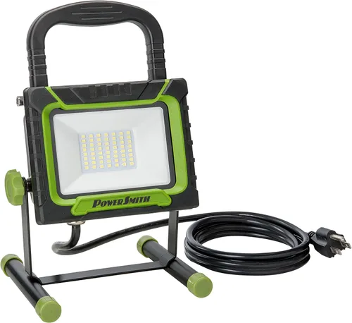 Miniatura 12 de PowerSmith 4000 lúmenes Luz de trabajo LED portátil con soporte de metal completo y interruptor sellado para luz de inundación para todo clima