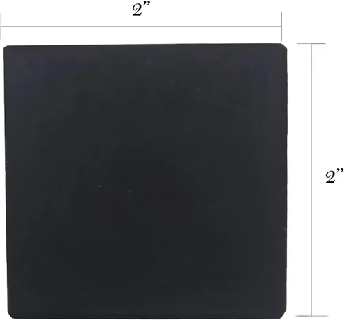 Miniatura 2 de Piedra de prueba de oro, genuina, obsidiana natural (2 x 2 pulgadas)