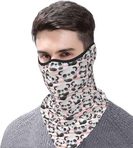 Miniatura 5 de Polaina para el cuello, bandanas para hombres y mujeres, cubierta de bufanda para la cara con rayos UV, con agujero para las orejas, máscara facial