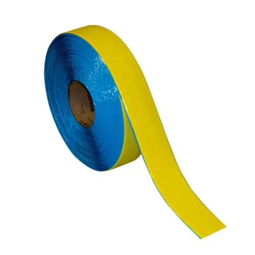 Miniatura 21 de SmartSign Cinta de marcado de suelo amarilla de 4 pulgadas x 100 pies, cinta de vinilo de 32 mil, cinta de seguridad de uso industrial