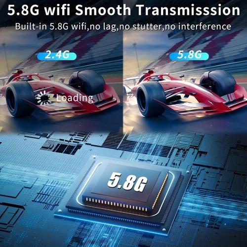 Miniatura 6 de Transmisor y receptor HDMI inalámbrico, HDMI inalámbrico de 165 pies/164.0 ft para entrada de decodificación 4K, salida de 1080P, Plug & Play