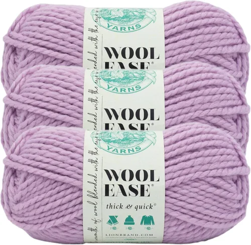 Miniatura 129 de Lion Brand Yarn - Ovillo de lana Wool-Ease Thick & Quick color fuerza aérea