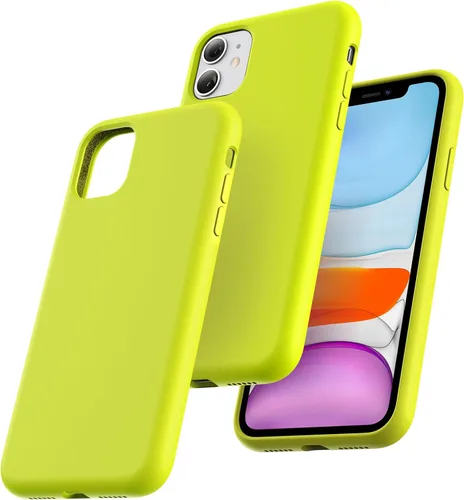 Miniatura 24 de TOCOL Funda delgada de silicona para iPhone 13 de 6.1 pulgadas, ajuste preciso, antideslizante, protección contra caídas, verde alpino