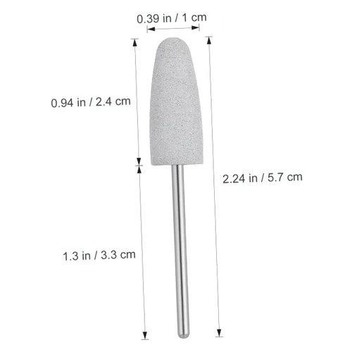 Miniatura 2 de POPETPOP 2 unids Bits Nail Grinding Head Silicon Bit para Nail Drill Manicura Set para máquina de manicura eléctrica