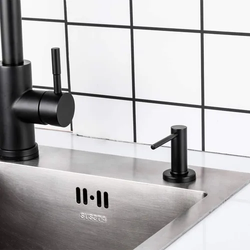 Miniatura 4 de Gappo Dispensador de jabón para fregadero de cocina, bomba de encimera de acero inoxidable dispensador de jabón integrado con tubo de extensión