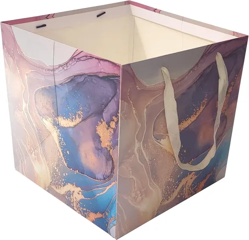Bolsa de regalo extragrande, bolsa grande cuadrada reutilizable de 11.8 pulgadas con asa, para bodas, cumpleaños, regalos, regalo del día del padre,