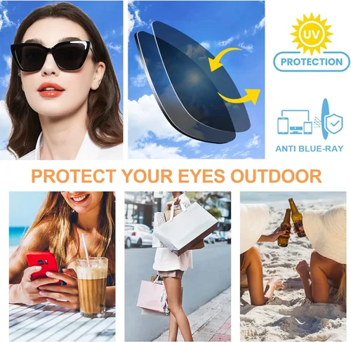 Miniatura 5 de Cat Eye Reading Sunglasses for Women Large Sun Glasses with Full Readers 1.0 1.25 1.5 1.75 to 4.0 UV Protection