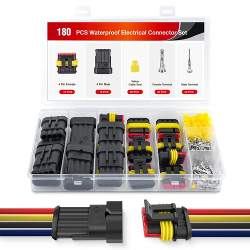 Miniatura 9 de Nilight 622 piezas conectores eléctricos de 1 2 3 4 5 6 pines, enchufe terminal macho hembra, conectores de cable impermeables, juego de conexión