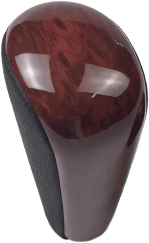 Cuero automático con perilla de palanca de cambios de madera para Toyota Prado 120 2003 2004 2005 2006 2007 2008 2009 (1 pieza de nogal)