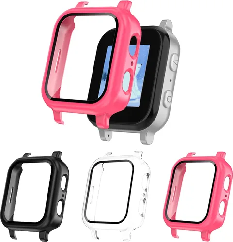 Miniatura 13 de Paquete de 3 fundas protectoras compatibles con Gabb Watch 3/3e - Cubierta rígida de policarbonato con protector de pantalla de vidrio templado