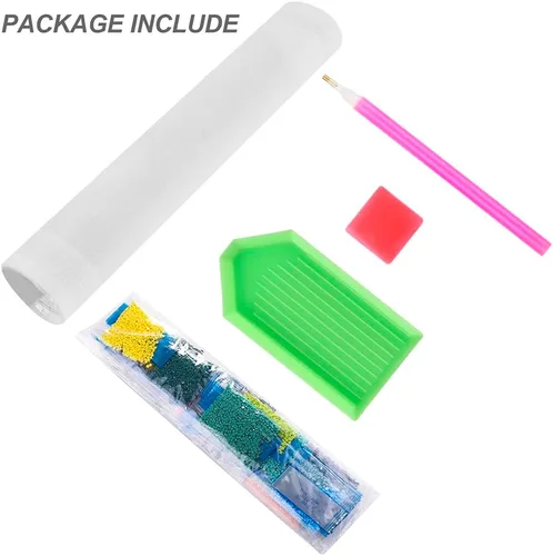 Miniatura 6 de Stalente Kits de pintura de diamantes para adultos, kits de arte de diamantes de forma especial 5D para principiantes, pintura de diamantes