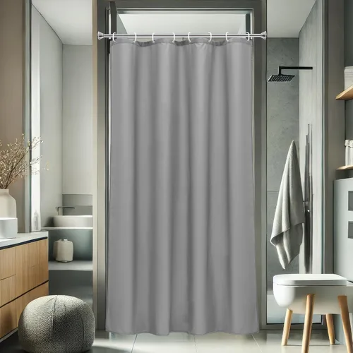 Miniatura 28 de AooHome - Forro para cortina de ducha, Tela, Gris claro
