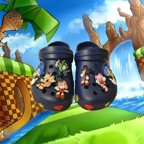 Miniatura 4 de Zapatos de jardín de dibujos animados de anime para niños pequeños, lindos zuecos sandalias, zapatos de agua para niños y niñas, pantuflas de playa