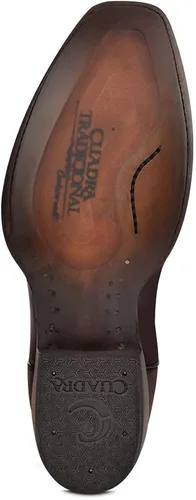 Miniatura 6 de Cuadra Botas occidentales para hombre en cuero genuino marrón, Metálico, marrón