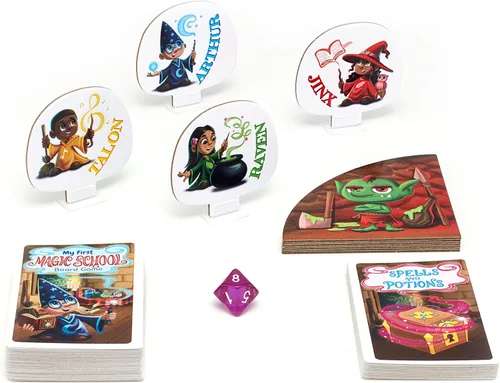 Miniatura 5 de My First Magic School - Juego de mesa para niños de 5 años en adelante, aprende nuevas habilidades mientras lanzas hechizos y carreras por