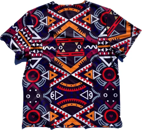 Miniatura 3 de Camiseta quirúrgica tribal de manga corta para hombre