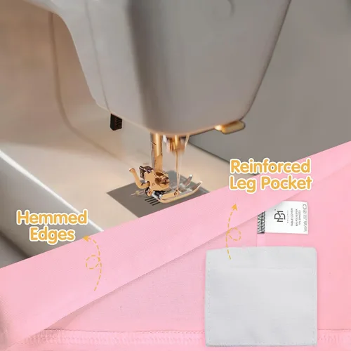 Miniatura 4 de BRILLMAX - Paquete de 6 fundas de mesa ajustadas de spandex rosa de 1,8 m - Manteles elásticos de 1,8 m para manteles rectangulares de 6 pies, tela