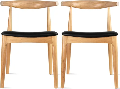 Miniatura 10 de 2xhome sillón de brazos estilo Eames, Madera Noble Natural