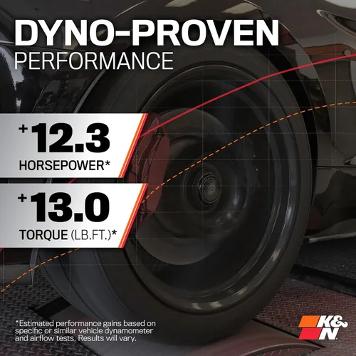 Miniatura 3 de K&N Sistema de admisión de aire frío: filtro de aire de alto flujo, aumento del rendimiento y aceleración: compatible con Chevrolet 2016-2020