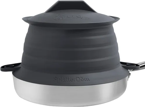 Miniatura 29 de L.I.Q - Protector de salpicaduras de silicona, se adapta a macetas de 8 y 10 pulgadas (20 y 9.8 in), apto para microondas y duradero, incluye tapa