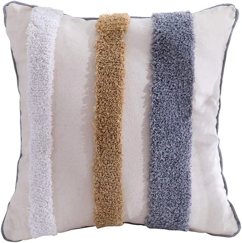Miniatura 6 de vctops Fundas de almohada decorativas de estilo marroquí, estilo marroquí, estilo bohemio, tejidas, cuadradas, para cama, sala de estar, sofá