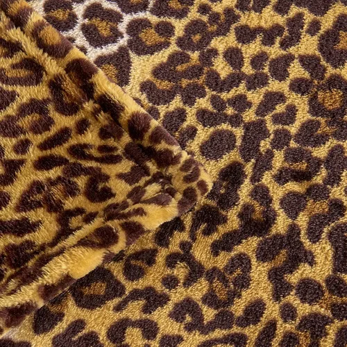 Miniatura 7 de Edenleaf Manta de Vellón con Estampado de Leopardo para Cama, Sofá, Viajes y Campamento, Súper Suave, Acogedora y Mullida de Felpa con Estampado