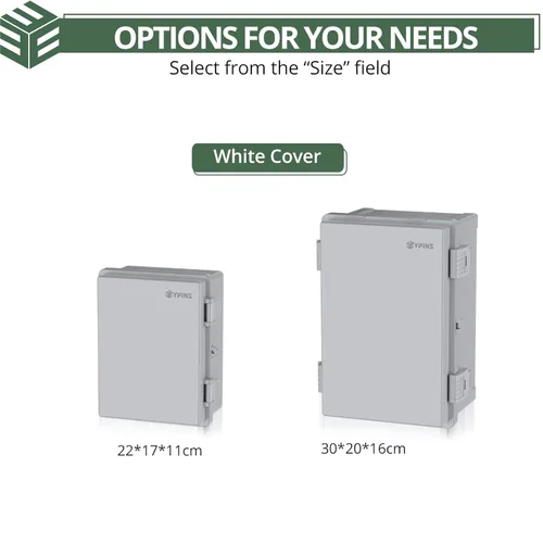 Miniatura 7 de EYPINS Caja de conexiones eléctricas IP67 impermeable – 11.8 x 7.9 x 6.3 pulgadas, caja de plástico ABS para proyectos eléctricos para exteriores