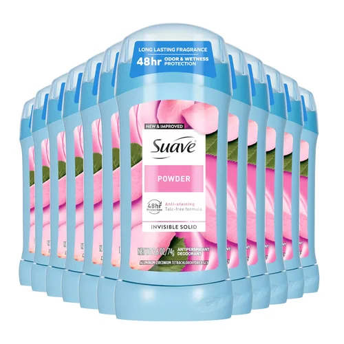 Miniatura 10 de Suave Desodorante antitranspirante para mujeres, desodorante invisible para las axilas, protección contra olores y humedad, aloe y agua de rosas