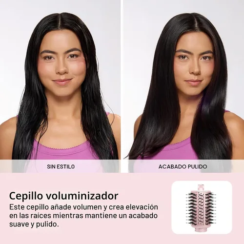 Miniatura 8 de L'ANGE HAIR TurboStyle - Sistema de peinado y secado de aire todo en uno Accesorios 5 en 1 con rizadores de envoltura automática y cepillo Negro
