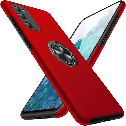 Miniatura 10 de JAME Funda para Samsung Galaxy S20 FE, funda Samsung S20 FE 5G con soporte giratorio, resistente a prueba de golpes, funda delgada para Galaxy S20