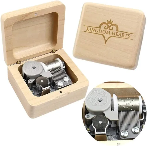Miniatura 15 de Sinzyo Caja de música vintage para regalo de cumpleaños, día de San Valentín, Navidad (caja roja vino)