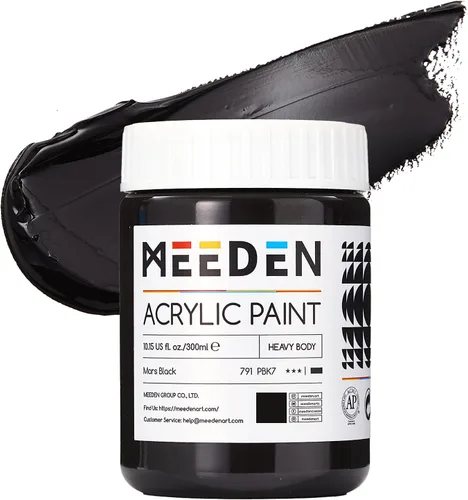 Miniatura 22 de MEEDEN Pintura acrílica blanca de titanio: 1 l/33.8 oz pinturas acrílicas brillantes de cuerpo pesado - Pintura blanca gruesa para lienzo, Blanco