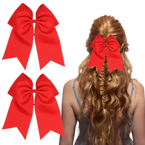 Miniatura 9 de Totelux Lazos para el cabello de 8 pies, paquete de 2 lazos azules para animar, bandas de goma para el cabello, para coleta, lazo para mujeres