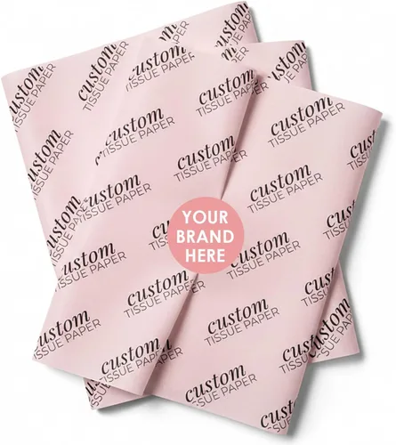 COACO Papel de seda personalizado, tu diseño personalizado, logotipo o texto, ideal para vacaciones u ocasiones especiales, embalaje de pequeñas