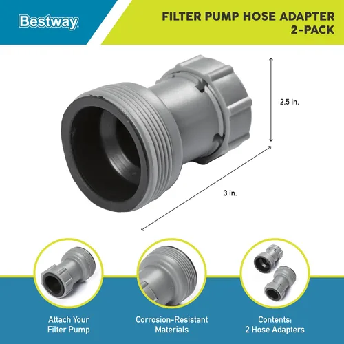 Miniatura 2 de Bestway Adaptador de manguera de piscina para bomba de filtro sobre el suelo